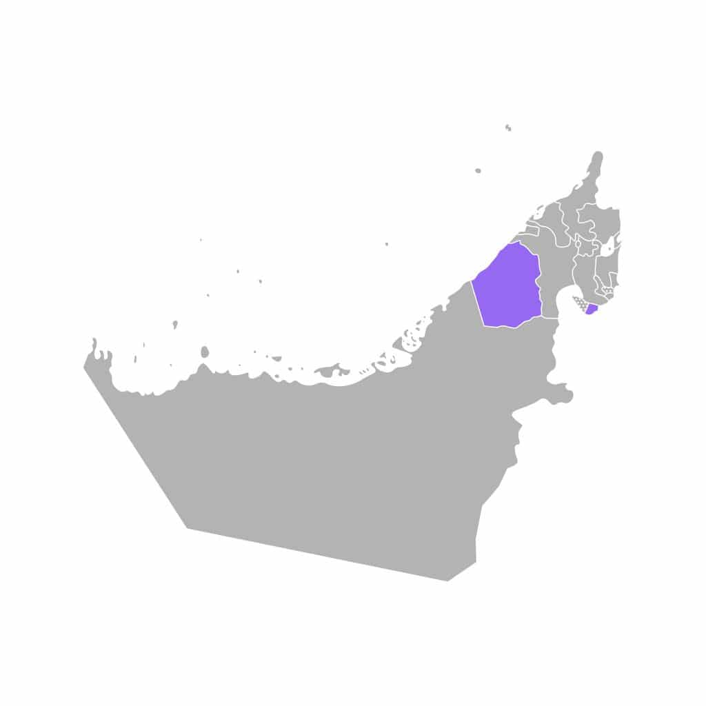 Mapa do Dubai